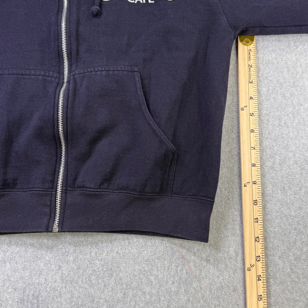 Hard Rock Cafe Gatlinburg Hoodie Zip Sweatshirt Navy Gray Logo XL - Picture 4 of 9